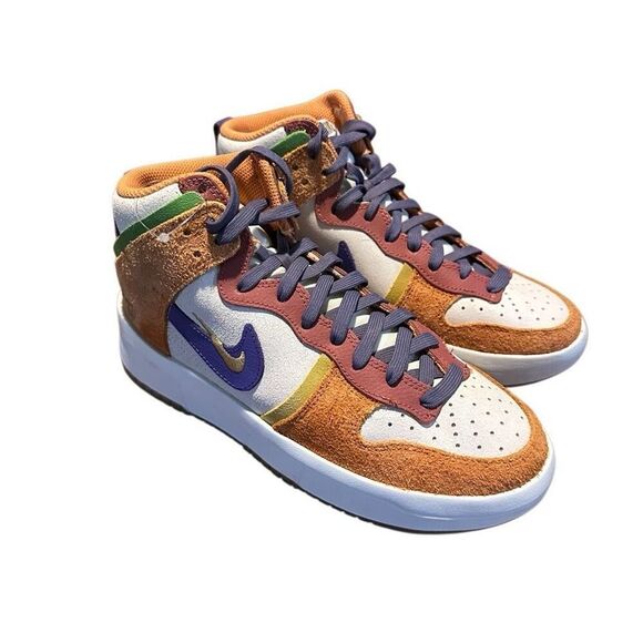 Nike Dunk High UP PRM Setsubun Orange DQ5012-133 Shoes Sneakers Womens Sz 8 - Picture 1 of 9